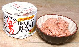 Deviled Ham Can and Bowl