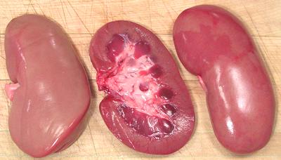 Whole and Split Pork Kidneys