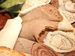 Pile of Injera Bread