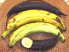 Yellow and Black Plantains