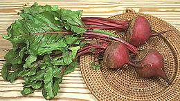 Red Beets with Greens