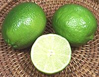 Whole and Cut Persian Limes