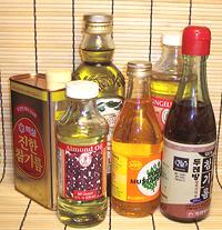 Bottles and Cans of Cooking Oil