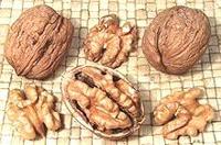 Whole and Cracked Walnuts