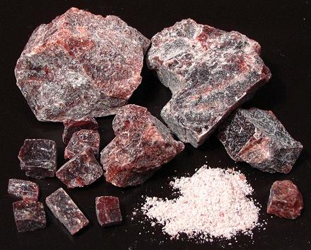 Chunks of Black Salt Crystals