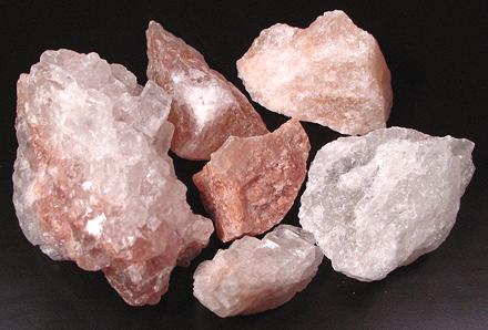 Chunks of Pink Salt Crystals