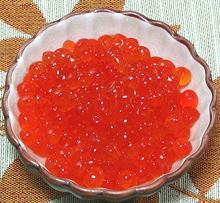 Small Bowl of Salmon Caviar