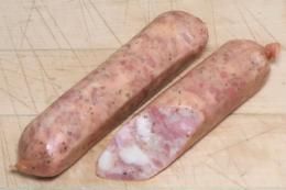 Whole and Cut E-sarn Sausages