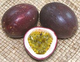Passion Fruit, whole and cut