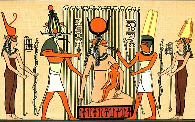 Isis suckling Horus