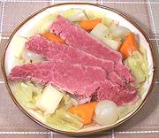 Dish of Corned Beef & Cabbage