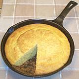 Pan of Freshly Made Cornbread