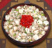 Bowl of Giant White Corn & Tuna Salad