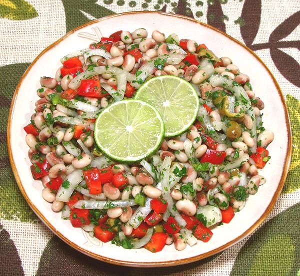 Dish of Black Eyed Pea Salad