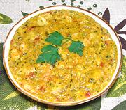Dish of Vatapa with Fish and Shrimp