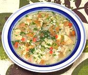 Bowl of Chicken Soup with Rice