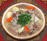 Bowl of Beef Cardán Soup