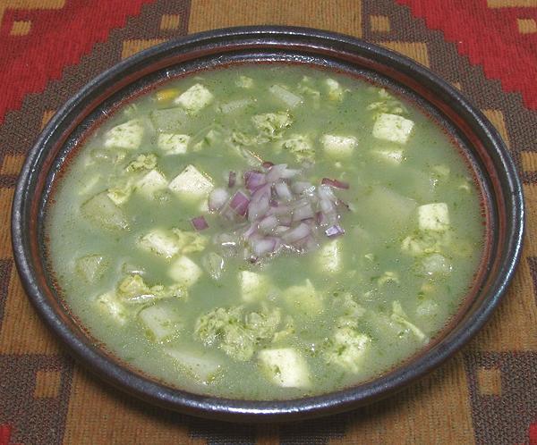 Bowl of Green Soup