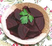 Dish of Pickled Beet Slices
