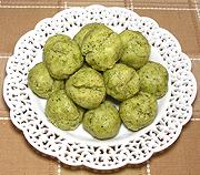 Dish of Green Dumplings