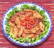Dish of Pork with Red Chili