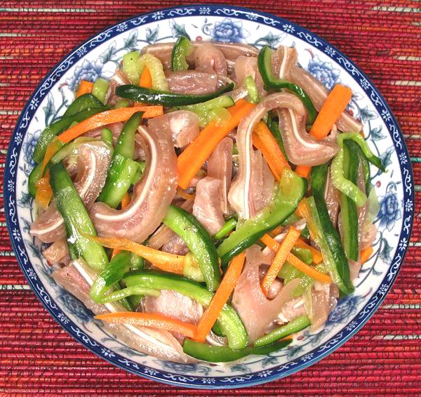 Dish of Pig Ear Salad