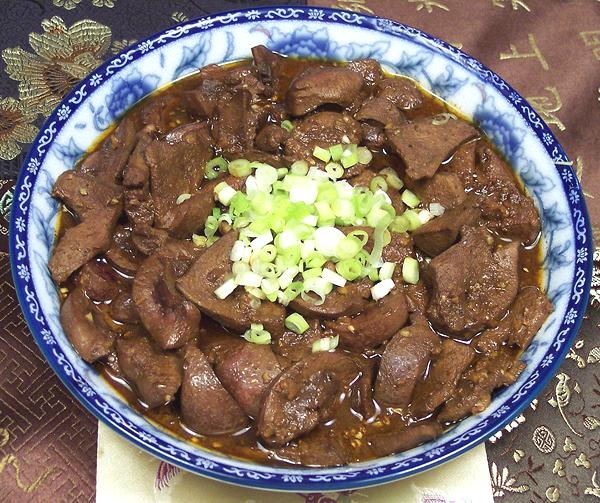 Dish of Pork Liver & Kidney, Sichuan