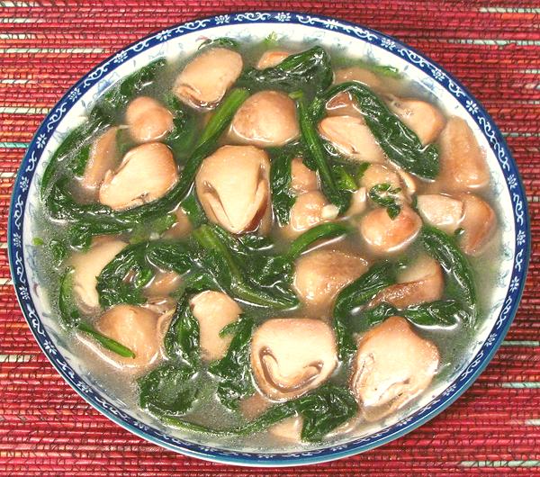 Bowl of Tong Ho & Mushroom Soup