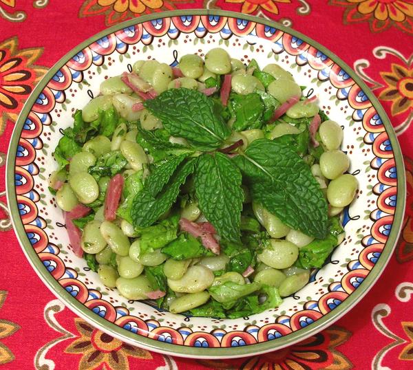 Bowl of Lima Bean Salad