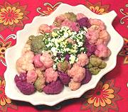 Dish of Multi-color Cauliflower Salad