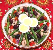 Dish of Green Bean SaladMushroom Garlic Salad