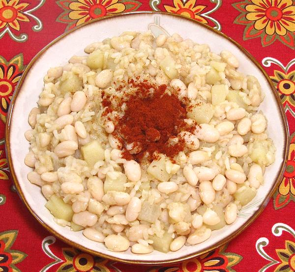 Dish of Aragon Beans & Rice