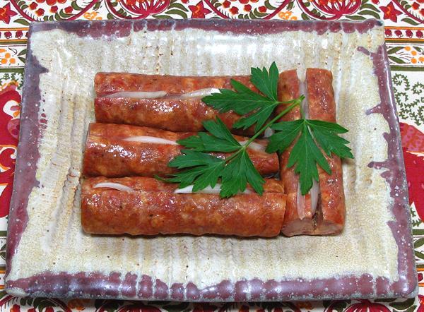 Dish of Utopenci - Pickled Sausages