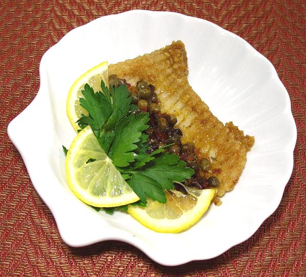 Dish of Skate Wing with Capers