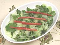 Dish of Cucumber Watercress Salad