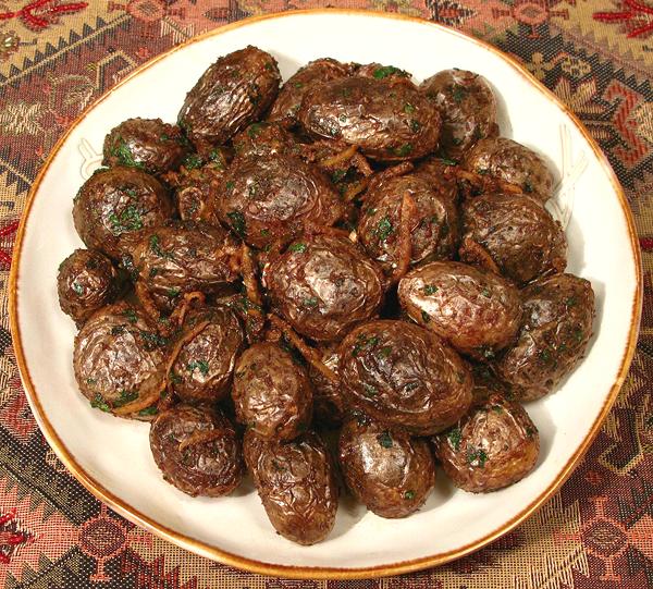 Dish of Kashmir Fried Potatoes