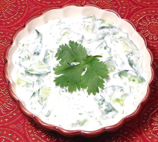 Bowl of Cucumber Yogurt Salad