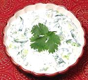 Bowl of Cucumber Yogurt Salad