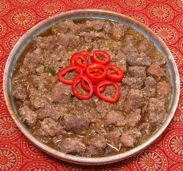Dish of Vindaloo Pork