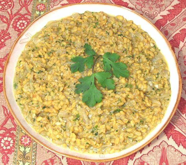Dish of Split Mung Beans - Moong Dal