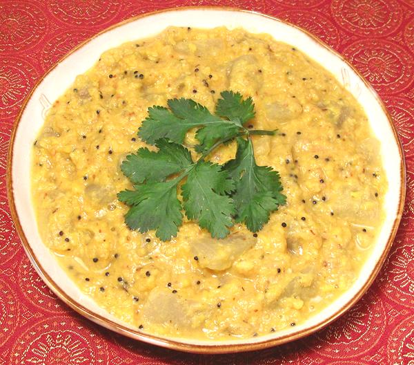 Dish of Ash Gourd & Moong Dal Kootu