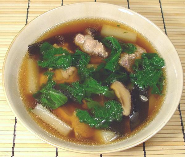 Bowl of Okinawa Pig Rib Soup