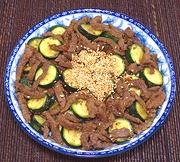 Dish of Beef with Zucchini
