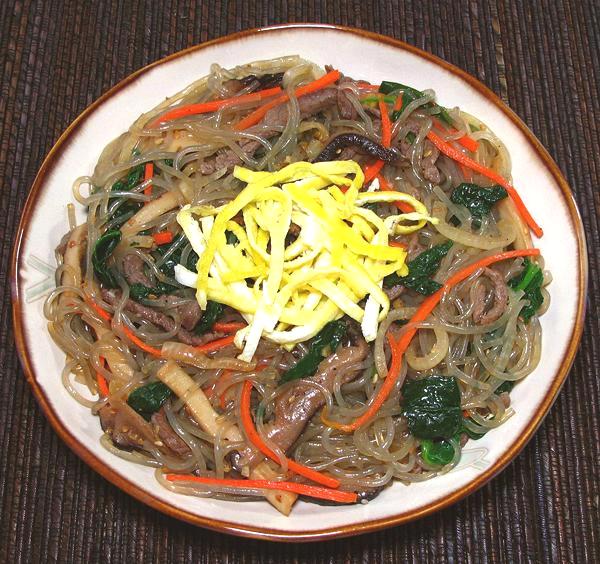 Dish of Noodles with Vegetables & Beef