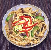 Dish of Beef with Mushrooms & Noodles