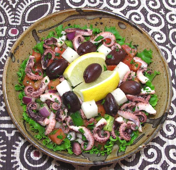 Dish of Octopus Salad