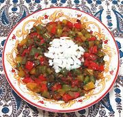 Bowl of Mixed Peppers Salsa