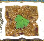 Bowl of Lebanese Bean & Grain Soup