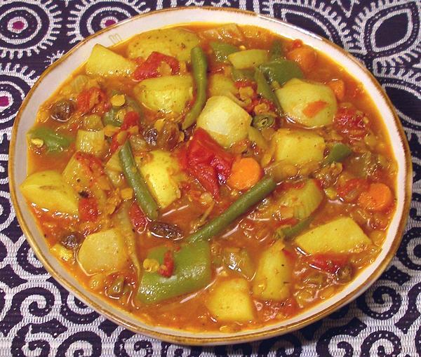 Dish of Aromatic Vegetable Tajine