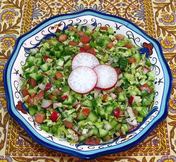 Bowl of Turkmen Summer Salad